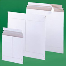 White Stay Flat Mailers - Self Seal