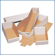 White Open Top Bin Boxes