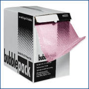Bubble Pack, Pink Anti-Static in Dispenser Box