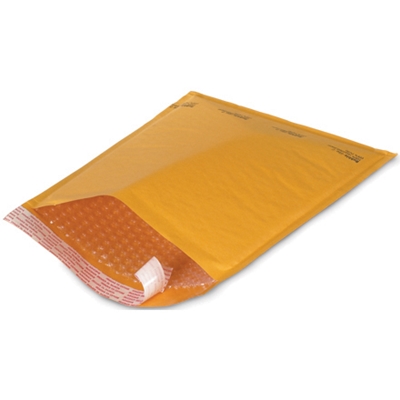 7 1/4 x 12" Kraft (25 Pack) #1 Self-Seal Bubble Mailers - 25/Case