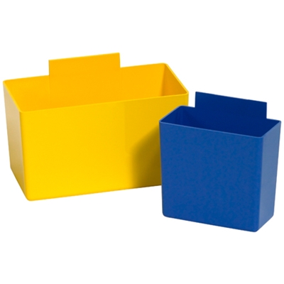 5 1/8 x 2 3/4 x 3" Blue Shelf Bin Cups - 48/Case