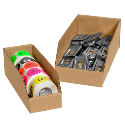 4 x 24 x 4 1/2" Kraft Bin Boxes - 50/Bundle