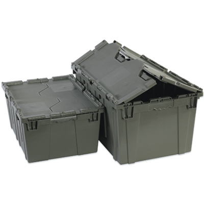 26 x 19 x 15 5/8" Gray Round Trip Tote - 1/Each