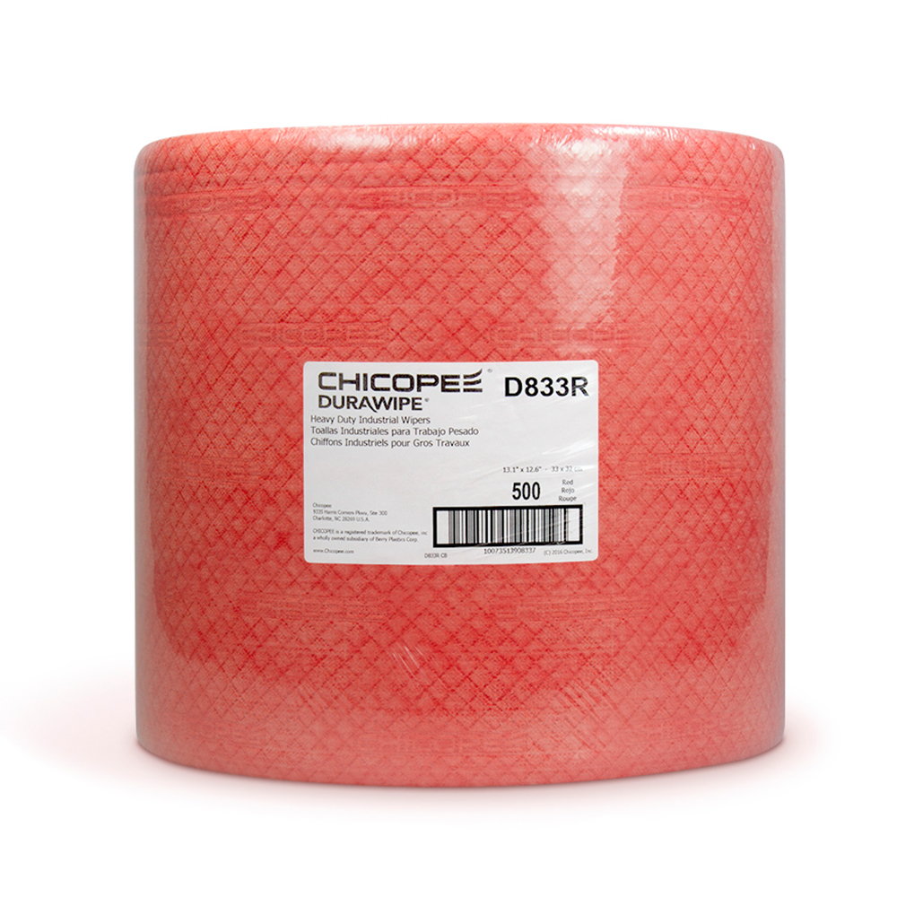 Durawipe® Heavy Duty Industrial Wiper  - Red 13.125 x 12.6 - 500/Case