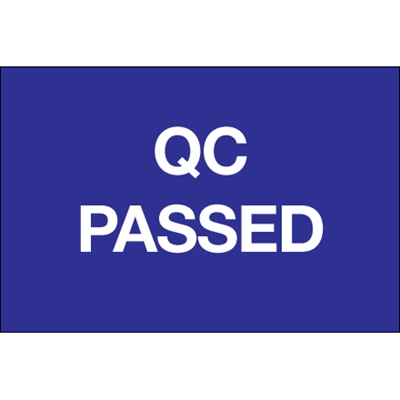 2 x 3" - "QC Passed" Labels - 500/Roll