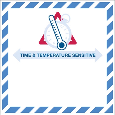 Time and Temperature Label