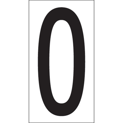 3 1/2" "O" Vinyl Warehouse Letter Labels - 50/Case