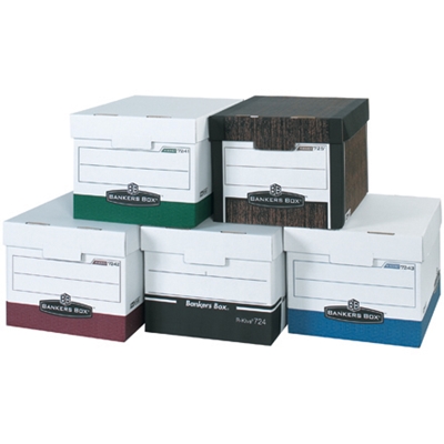 15 x 12 x 10" Red R-Kive® File Storage Boxes - 12/Case