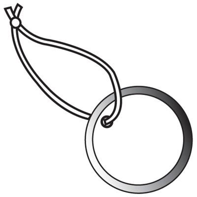 1" Metal Rim Tags - Pre-Strung - 100/Case