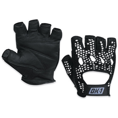 Black Mesh Backed Gloves