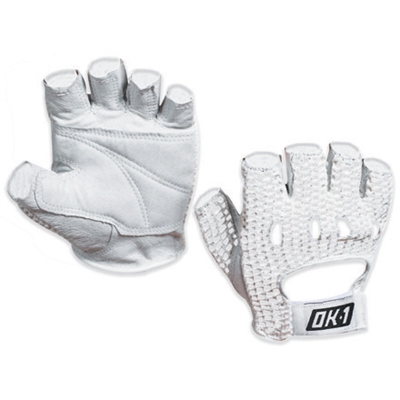 White Mesh Backed Gloves
