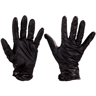 Black Nitrile Industrial Gloves - 4 MIL