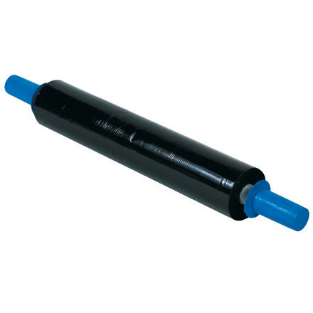 20" x  80 Gauge x 1000' Black Goodwrappers® Colored Cast Stretch Film - 4/Case