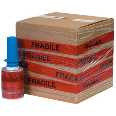 5" x 80 Gauge x 500' "FRAGILE" Goodwrappers® Identi-Wrap - 6/Case
