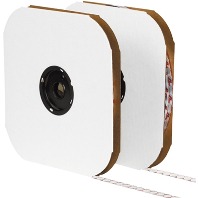 3/8" White Loop Tape Logic® Individual Tape Dots - 1800/Case