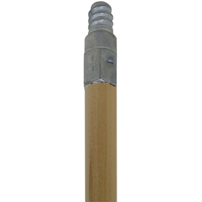 60" Wood Handle with Metal Threads - 12/Case