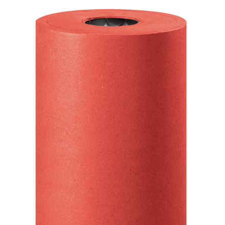 36" - 35 lb. Red Kraft Paper Rolls - 1/Roll