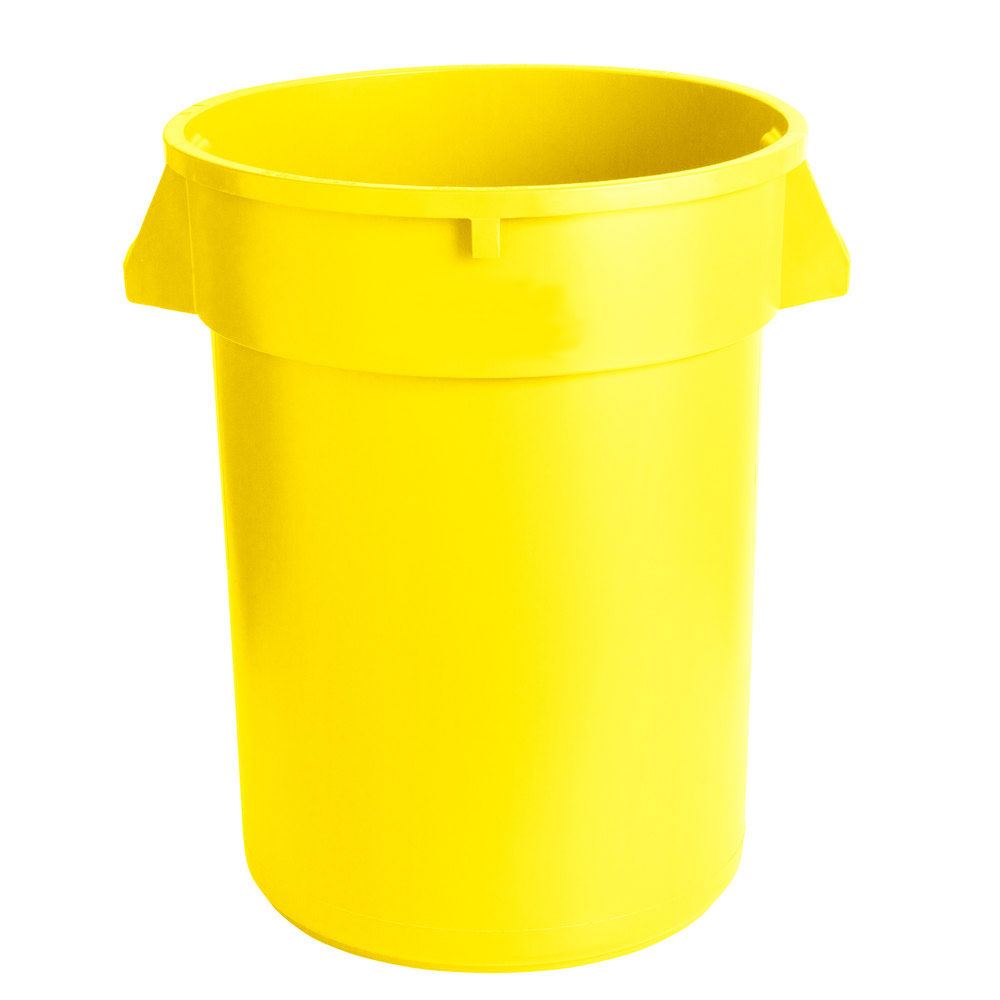 44 Gallon Trash Container - Yellow - 1/Each