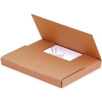 15 x 11 1/8 x 6" Kraft Easy-Fold Mailers - 50/Bundle