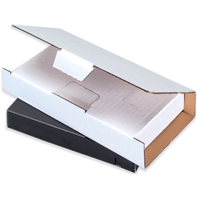 8 1/4 x 4 3/8 x 1 3/16" White Video Tape Mailers - 50/Bundle
