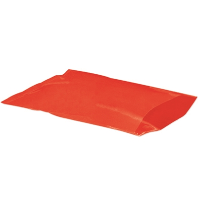 9 x 12" - 2 Mil Red Flat Poly Bags - 1000/Case