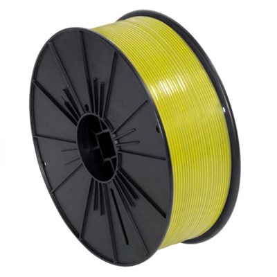 5/32" x 7000' Yellow Plastic Twist Tie Spool - 1/Each