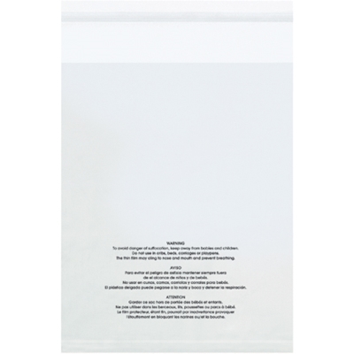 Resealable Suffocation Warning Bags