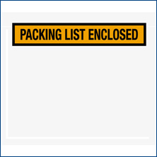 7" x 6" "Packing List Enclosed"  - 1000/CS