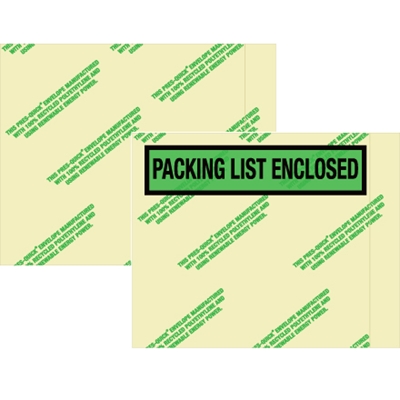 Environmental "Packing List Enclosed" Envelopes