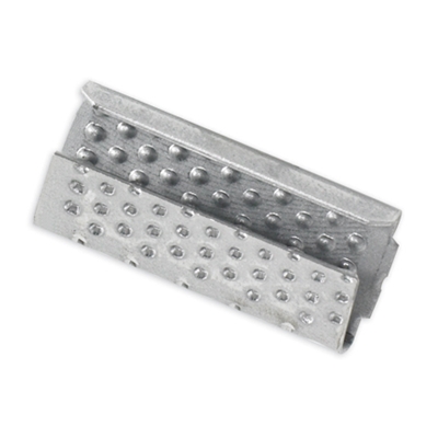 5/8" Serrated Open/Snap On Polyester Strapping Seals - 1000/Case