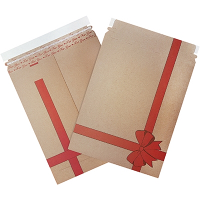 9 3/4 x 12 1/4" Gift Print Flat Mailers - 25/Case