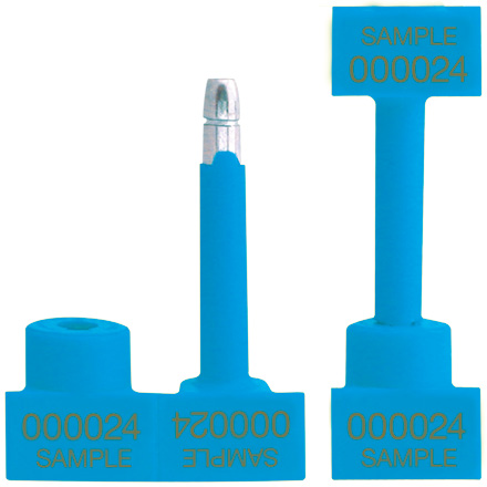 1 1/4" Light Blue Bolt Seals - 50/Case
