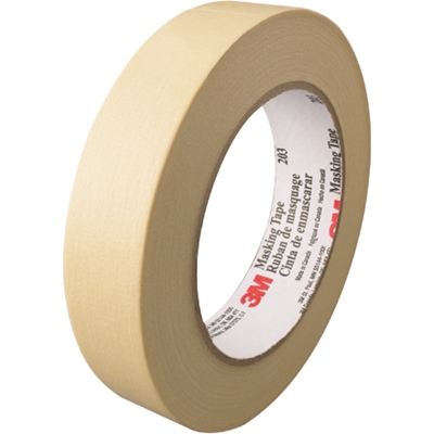 2" x 60 yds. 3M 203 Masking Tape - 24/Case