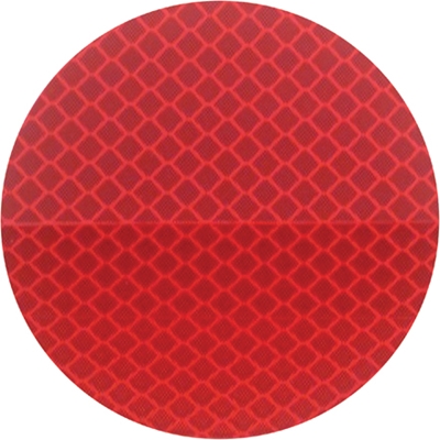 3" Round Red 3M 989 Reflective Labels - 50/Case