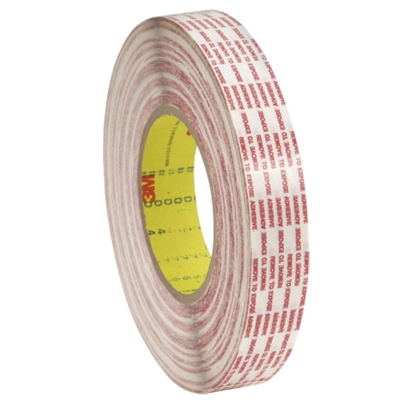 3/4" x 540 yds. 3M 476XL Double Sided Extended Liner Tape - 8/Case
