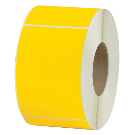 4 x 6" Yellow Thermal Transfer Labels - 4/Case