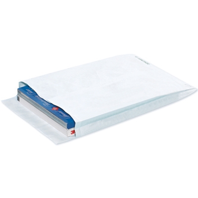 10 x 13 x 2" White Expandable Tyvek® Envelopes - 100/Case