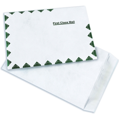 10 x 15" White Flat Tyvek® Envelopes - 100/Case