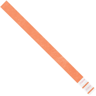 3/4 x 10" Orange Tyvek® Wristbands - 500/Case