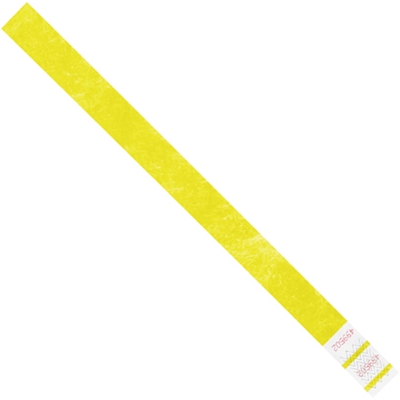 3/4 x 10" Yellow Tyvek® Wristbands - 500/Case