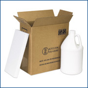 Haz Mat Plastic Jug Foam Shipper Kits