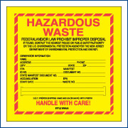 HAZARDOUS WASTE LABELS