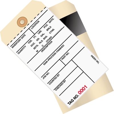INVENTORY TAGS, 2 PART